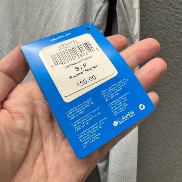 Columbia PFG Hoodie Womens Small Gray Tidal Deflector UPF 50+ Omni Shade NEW - Picture 2 of 9